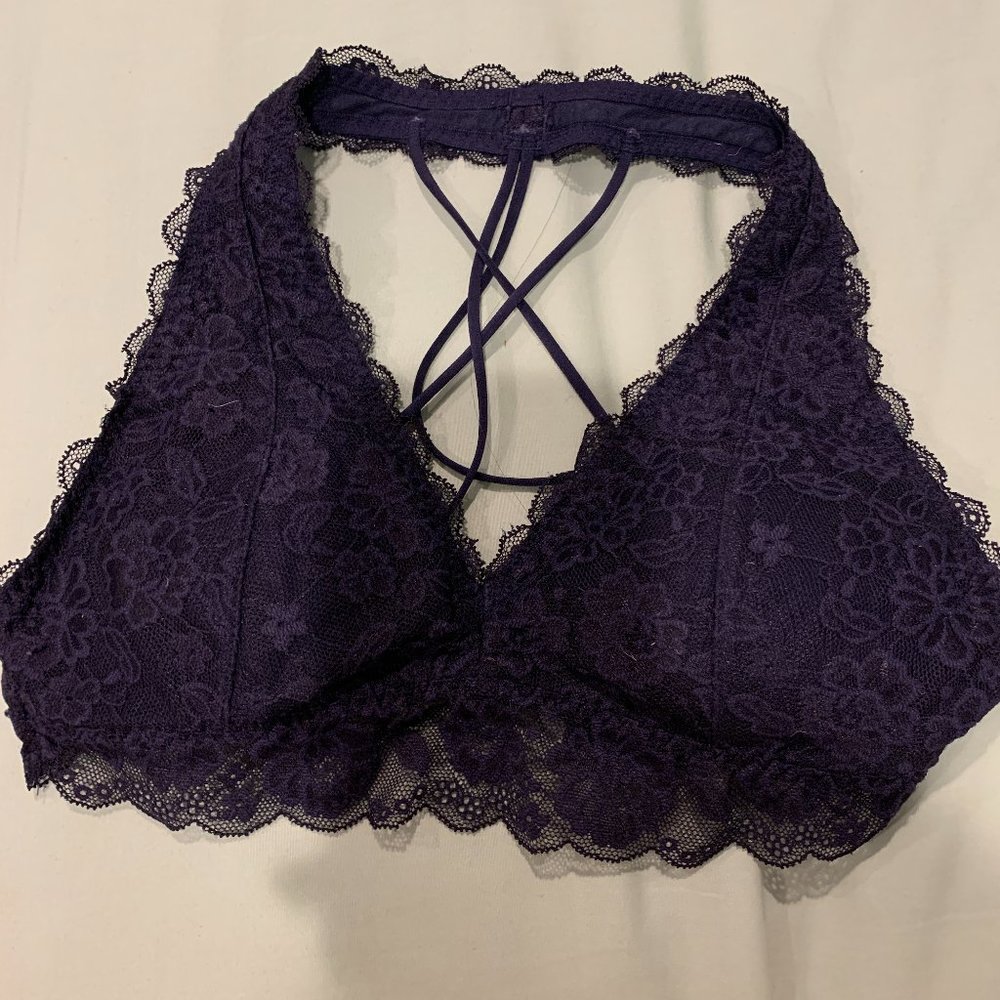 Size XS Hollister Gilly Hicks Navy Bralette